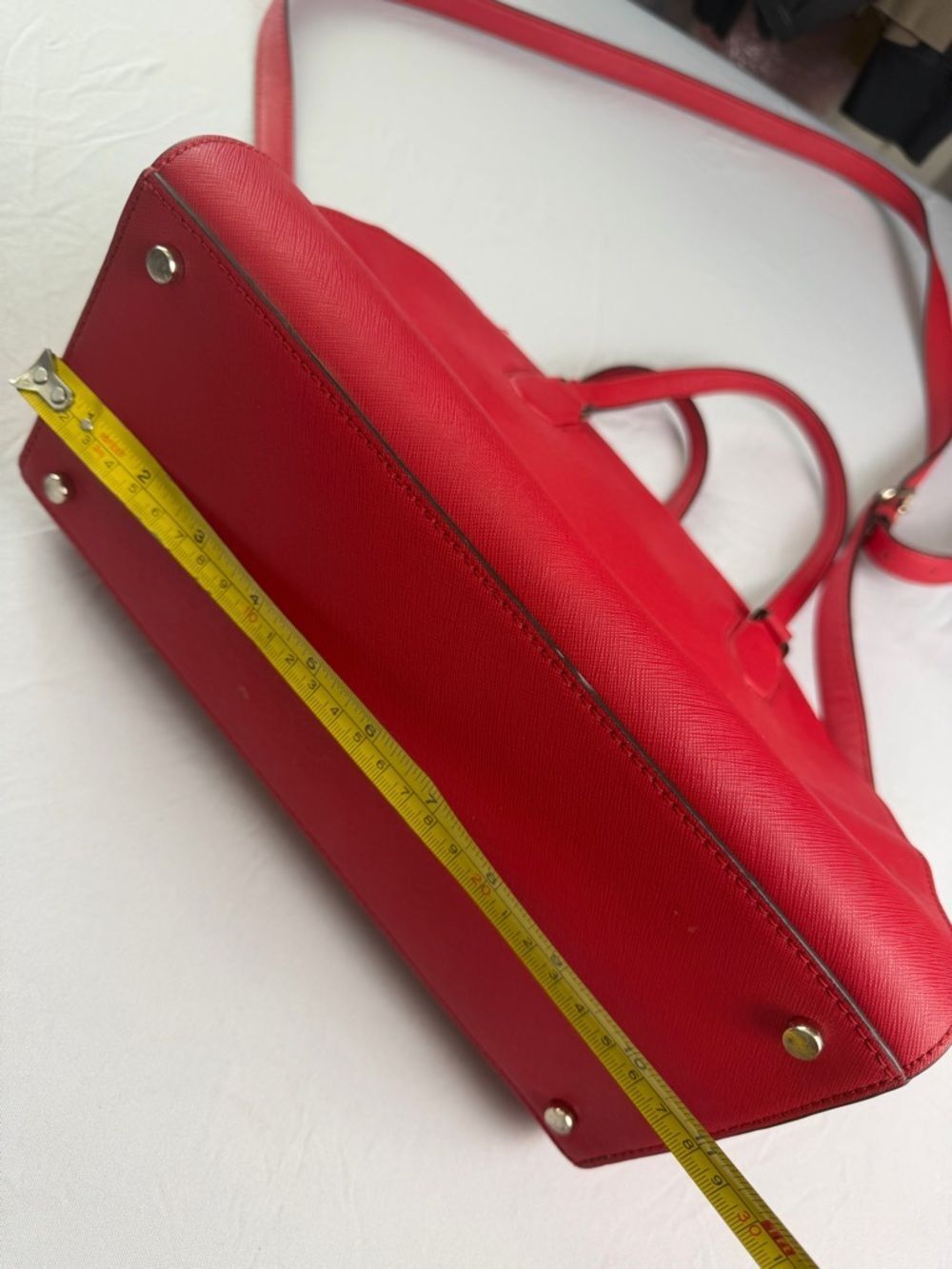 Kate Spade Reiley Red Laurel Way Satchel chili red EUC - Picture 9 of 10